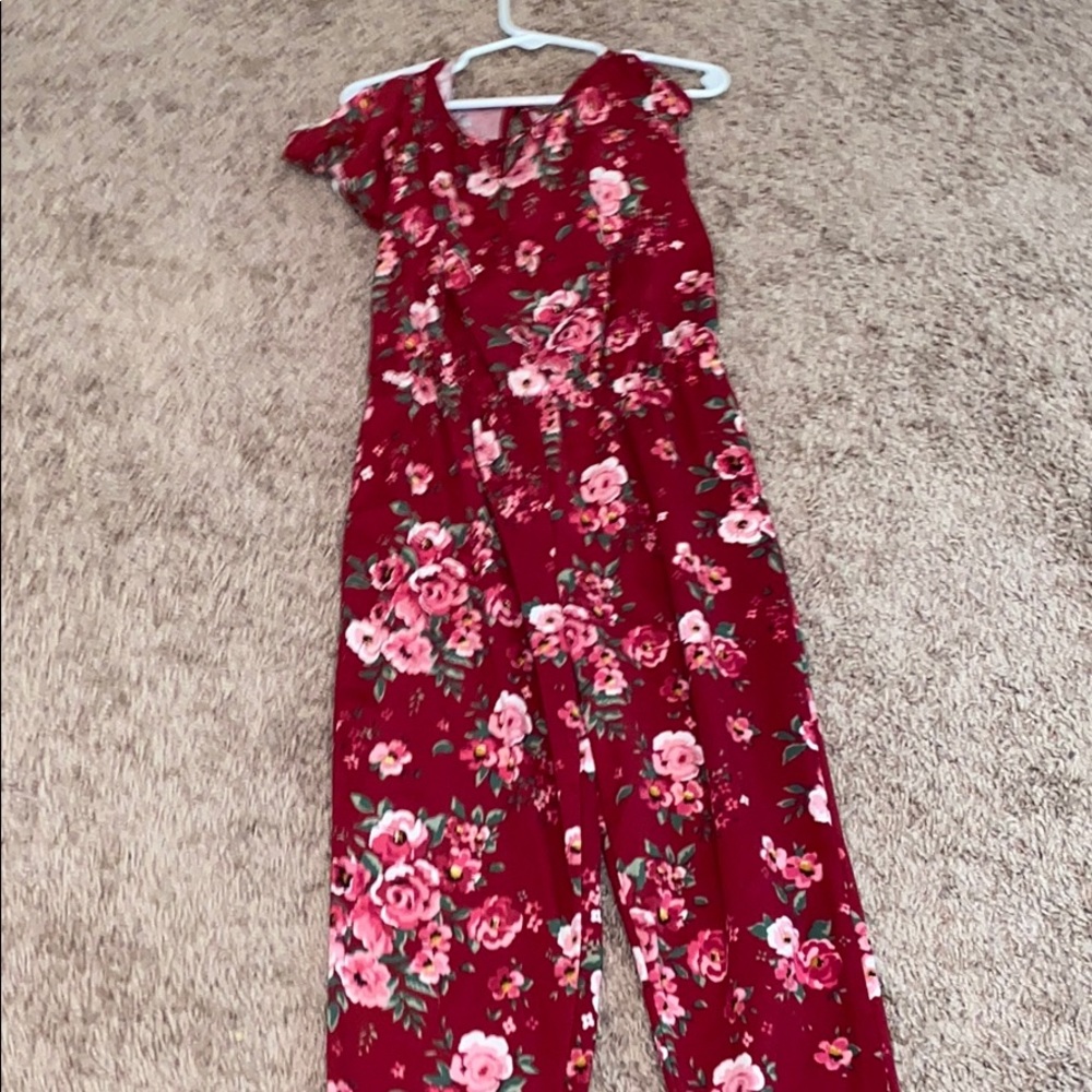 Red jump suit for kids